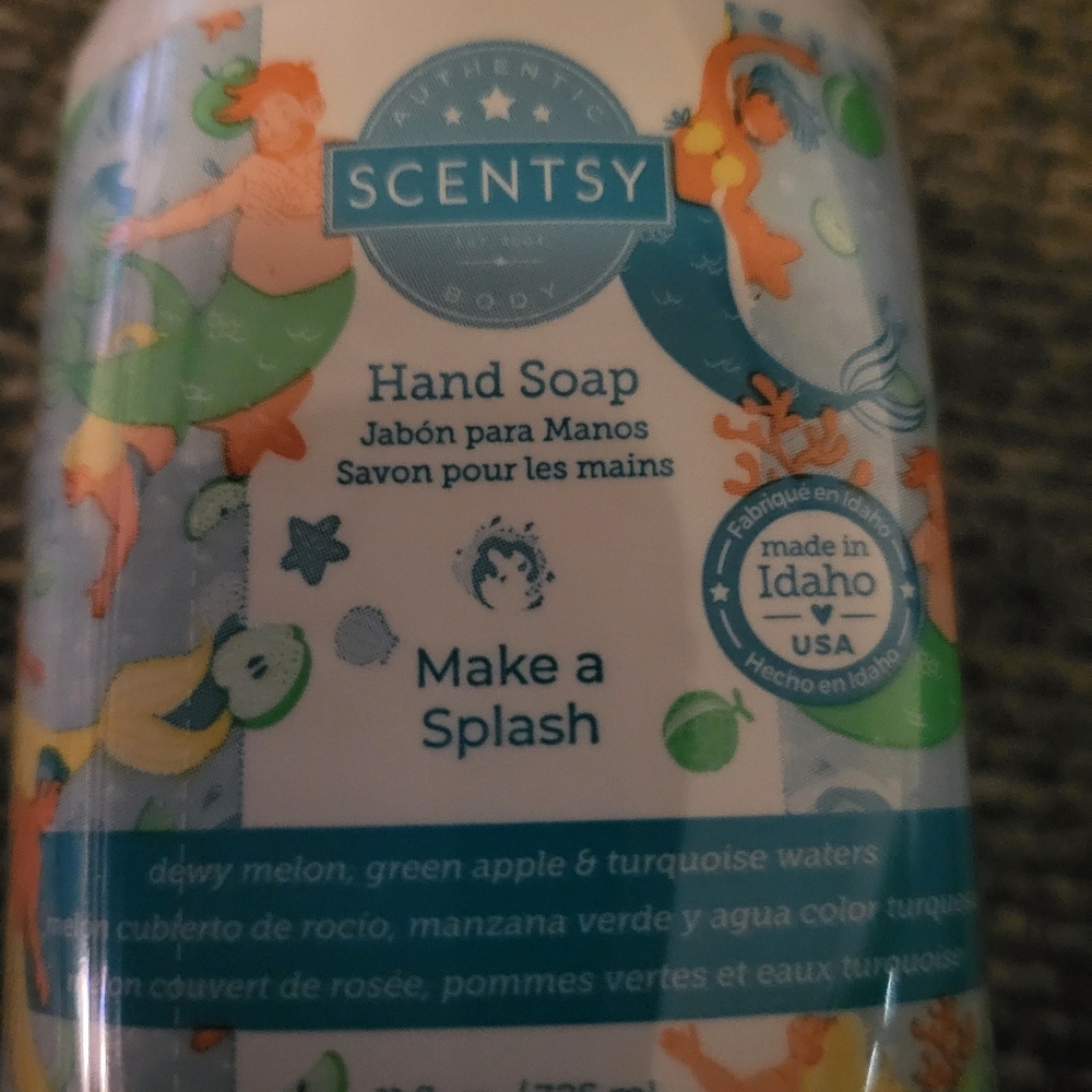 Scentsy Make a Splash Hand Soap - Green and Orange